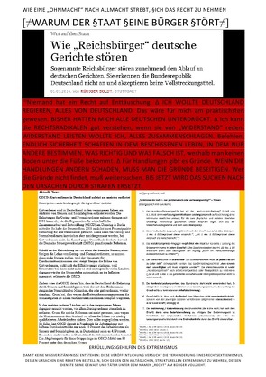 [≠WARUM DER §TAAT §EINE BÜRGER §TÖRT≠] – WIE EINE „OHNMACHT“ NACH ALLMACHT STREBT, §ICH DAS RECHT ZU NEHMEN von der Pfalz (SkPdP),  Sozialkritische Professionals, von Hessen (SkvH),  Sozialkritische Professionals