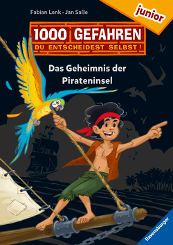 1000 Gefahren junior – Das Geheimnis der Pirateninsel (Erstlesebuch mit „Entscheide selbst“-Prinzip für Kinder ab 7 Jahren) von Lenk,  Fabian, Saße,  Jan