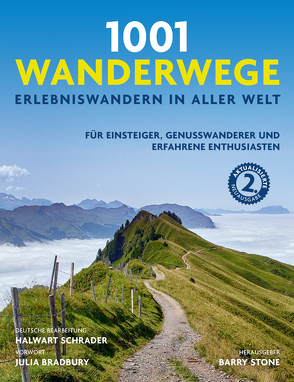 1001 Wanderwege von Bradbury,  Julia, Schrader,  Halwart, Stone,  Barry