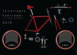 12 zerlegte Fahrräder von Isendyck,  Jürgen