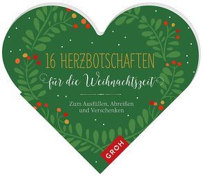 16 Herzbotschaften für die Weihnachtszeit von Groh Kreativteam