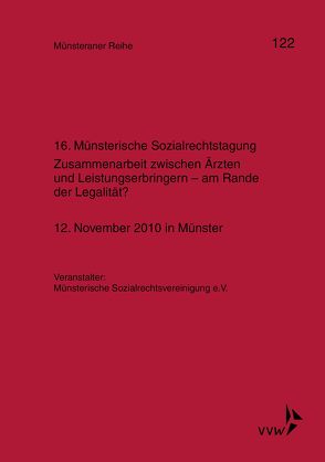 16. Münsterische Sozialrechtstagung von Dörner,  Heinrich, Ehlers,  Dirk, Pohlmann,  Petra, Schulze Schwienhorst,  Martin, Steinmeyer,  Heinz-Dietrich