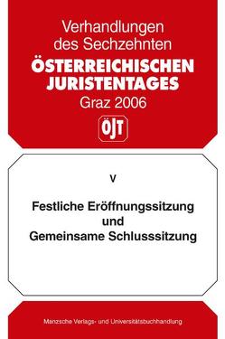 Festliche Eröffungssitzung und Gemeinsame Schlusssitzung