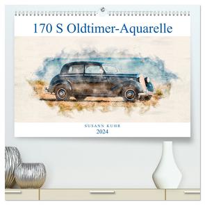 170 S Oldtimer-Aquarelle (hochwertiger Premium Wandkalender 2024 DIN A2 quer), Kunstdruck in Hochglanz von Kuhr,  Susann