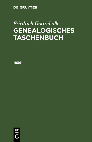 1839 von Gottschalck,  Friedrich