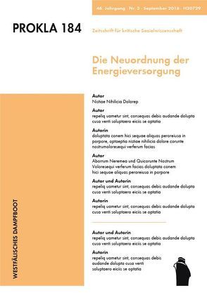 184: Energiekämpfe: Interessen, Kräfteverhältnisse und Perspektiven von PROKLA,  184