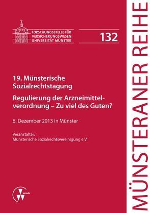 19. Münsterische Sozialrechtstagung von Dörner,  Heinrich, Ehlers,  Dirk, Pohlmann,  Petra, Schulze Schwienhorst,  Martin, Steinmeyer,  Heinz-Dietrich