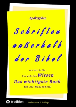 2.Aufl. Apokryphen – Schriften außerhalb der Bibel. von Herausgeber, Luther,  Martin, Menge,  Hermann, Riessler,  Paul