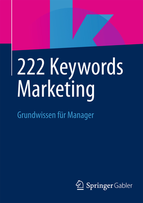 222 Keywords Marketing von Springer Fachmedien Wiesbaden