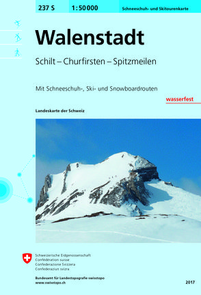 237S Walenstadt Schneeschuh- und Skitourenkarte