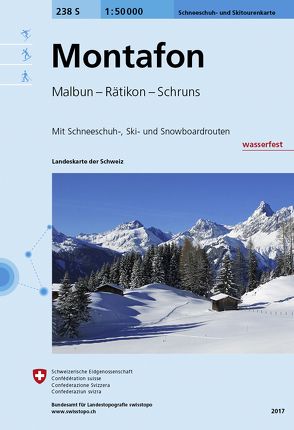 238S Montafon Schneeschuh- und Skitourenkarte