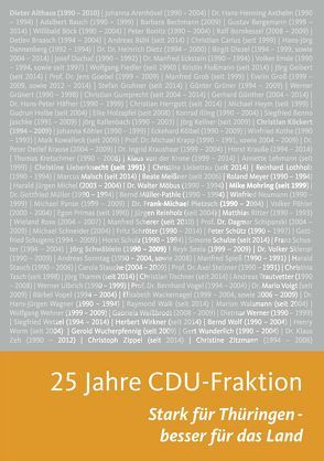 25 Jahre CDU-Fraktion von Moring,  Mike, Seela,  Reyk