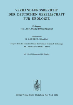 27. Tagung vom 1. bis 4. Oktober 1975 in Düsseldorf von Nagel,  R., Zoedler,  D.