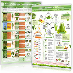 [2er Set] Essbare Wildkräuter für Grüne Smoothies (DINA4) Teil 1 und Grüne Smoothies in 5 Minuten (DINA4) – laminiert (2023) von Cremer,  Samuel, www.futurepacemedia.de, Zenz (Der Seelengärtner),  Alfred