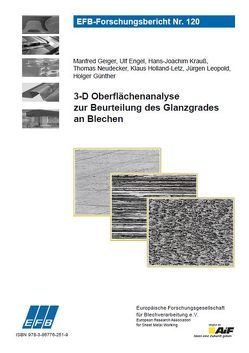 3-D Oberflächenanalyse zur Beurteilung des Glanzgrades an Blechen von Engel,  Ulf, Geiger,  Manfred, Günther,  Holger, Holland-Letz,  Klaus, Krauß,  Hans-Joachim, Leopold,  Jürgen, Neudecker,  Thomas