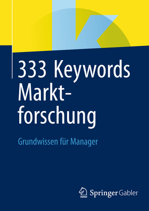 333 Keywords Marktforschung von Springer Fachmedien Wiesbaden