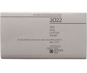 365 mal Gottes Wort 2022 von STIFTUNG HAUS der action365,  .