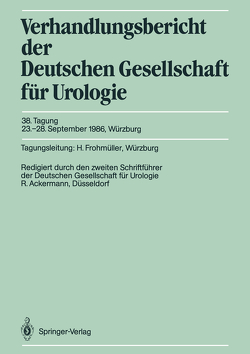 38. Tagung, 23.–28. September 1986, Würzburg von Ackermann,  Rolf, Frohmüller,  Hubert