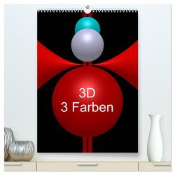 3D – 3 Farben (hochwertiger Premium Wandkalender 2024 DIN A2 hoch), Kunstdruck in Hochglanz von Bild,  Issa