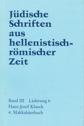 4. Makkabäerbuch von Klauck,  Hans-Josef