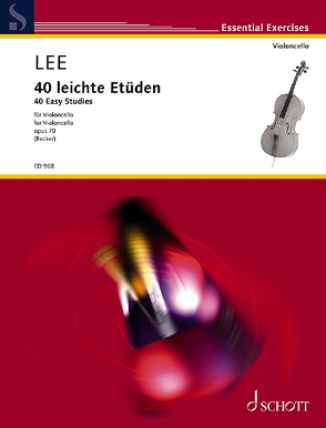 40 leichte Etüden von Becker,  Hugo, Lee,  Sebastian