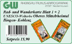 40er Set Bingen- Koblenz Oberes Mittelrheintal Blatt 1+2 von GW-Rheingau-Taunus-Kartographie