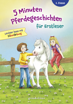 5 Minuten Pferdegeschichten für Erstleser, 2. Klasse – Leichter lesen mit Silbenfärbung