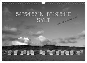 54°54’57″N 8°19’51″E SYLT (Wandkalender 2024 DIN A3 quer), CALVENDO Monatskalender von Linderer,  Günter