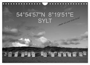 54°54’57″N 8°19’51″E SYLT (Wandkalender 2024 DIN A4 quer), CALVENDO Monatskalender von Linderer,  Günter