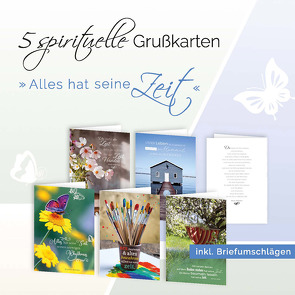 5er-Set Grußkarten »Alles hat seine Zeit« von Radziwon,  Maria, Reichelt,  Bettine