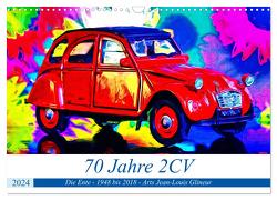 70 Jahre 2CV (Wandkalender 2024 DIN A3 quer), CALVENDO Monatskalender von Glineur alias DeVerviers,  Jean-Louis