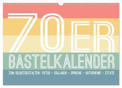 70er Jahre Bastelkalender – DIY Kreativ-Kalender zum Selbstgestalten (Wandkalender 2024 DIN A3 quer), CALVENDO Monatskalender von Speer,  Michael