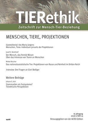 8. Jahrgang 2016/2 / TIERethik von Edition,  ALTEX