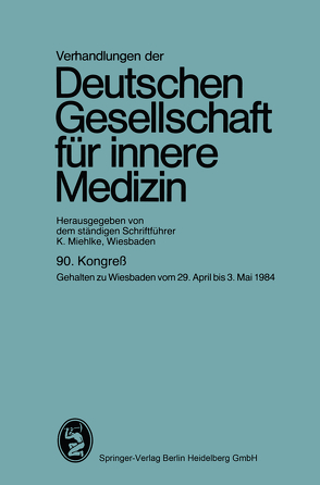 90. Kongreß von Miehlke,  Professor Dr. Klaus