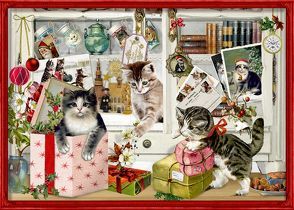 A4-Wandkalender – Katzen-Weihnacht von Behr,  Barbara