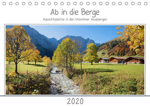 Ab in die Berge – Aussichtsplätze in den Münchner Hausbergen (Tischkalender 2020 DIN A5 quer) von SusaZoom