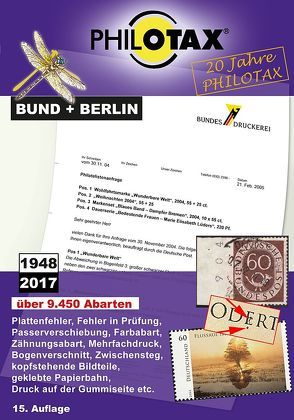 Abarten-Katalog Bund + Berlin 15.Auflage von PHILOTAX GmbH