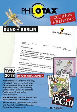 Abarten-Katalog Bund + Berlin 16.Auflage von PHILOTAX GmbH