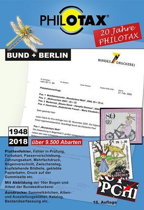 Abarten-Katalog Bund + Berlin 16.Auflage von PHILOTAX GmbH