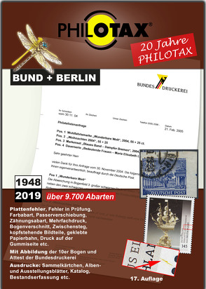 Abarten-Katalog Bund + Berlin 17.Auflage von PHILOTAX GmbH