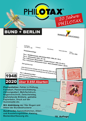 Abarten-Katalog Bund + Berlin 18.Auflage von PHILOTAX GmbH