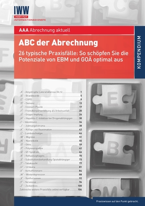 ABC der Abrechnung von Schlüter,  Peter