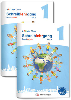 ABC der Tiere 1 Neubearbeitung – Schreiblehrgang Druckschrift, Teil A und B von Hahn,  Mareike, Kuhn,  Klaus, Mrowka-Nienstedt,  Kerstin