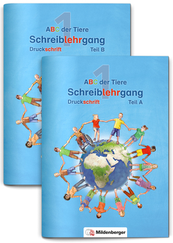 ABC der Tiere 1 – Schreiblehrgang Druckschrift, Teil A und B von Handt,  Rosmarie, Kuhn,  Klaus, Mrowka-Nienstedt,  Kerstin, Treiber,  Heike