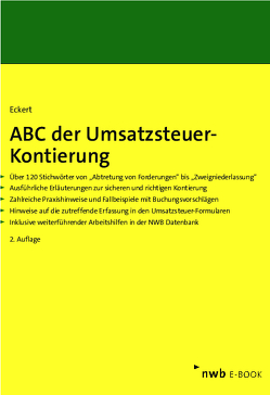 ABC der Umsatzsteuer-Kontierung von Eckert,  Karl-Hermann