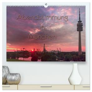 Abendstimmung in München (hochwertiger Premium Wandkalender 2024 DIN A2 quer), Kunstdruck in Hochglanz von Helmke,  Sebastian