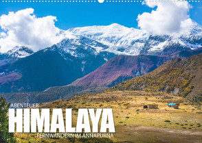 Abenteuer Himalaya – Fernwandern im Annapurna (Wandkalender 2022 DIN A2 quer) von Freise,  Gunnar