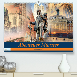 Abenteuer Münster – Echt jovel! (Premium, hochwertiger DIN A2 Wandkalender 2023, Kunstdruck in Hochglanz) von Gross,  Viktor