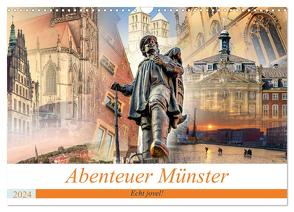 Abenteuer Münster – Echt jovel! (Wandkalender 2024 DIN A3 quer), CALVENDO Monatskalender von Gross,  Viktor