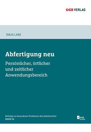 Abfertigung neu von Lang,  Tanja